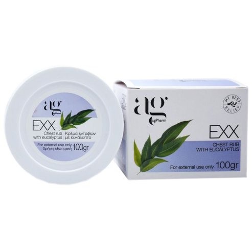 Ag Pharm EXX Massage Chest Rub with Eucalyptus 100gr