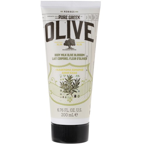 Korres Pure Greek Olive Body Milk Olive Blossom – чисто гръцко мляко за тяло с маслини и маслинови листа, 200 ml