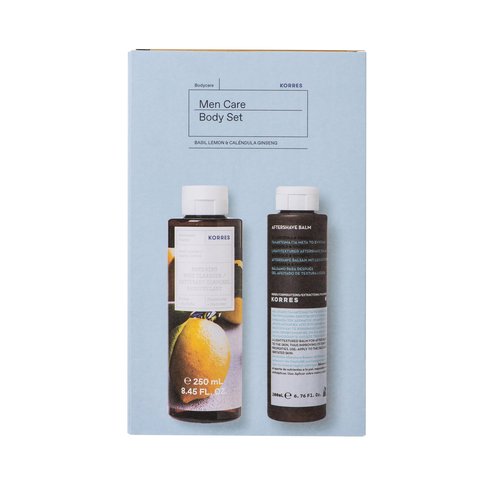 Korres Оферта Пакет босилек Lemon Renewing Body Cleanser 250ml & After Save Balsam Calendula Ginseng 200ml