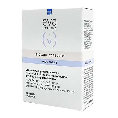 Intermed Eva Intima Biolact Capsules Пробиотици за чревна и вагинална флора 20caps