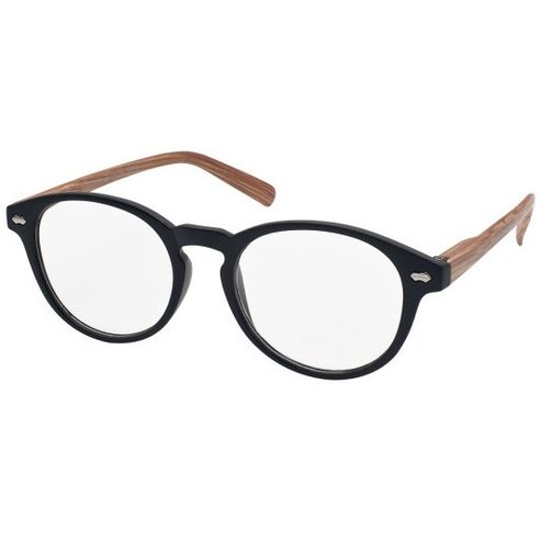 Eyelead Унисекс очила за четене черни с дървена ръка Ε187