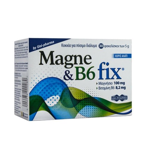 Uni-Pharma  Magne & B6 Fix Магнезий и витамин Β6 30 Effer.Tabs