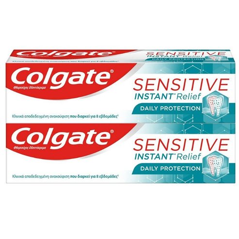 Colgate Sensitive PROMO PACK Instant Relief Daily Protection 2 x 75ml 1 + 1 подарък