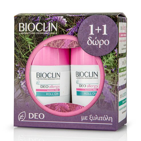 Bioclin Deo Allergy Roll on Дезодорант, предназначен да контролира изпотяването на алергична и реактивна кожа 2x50ml