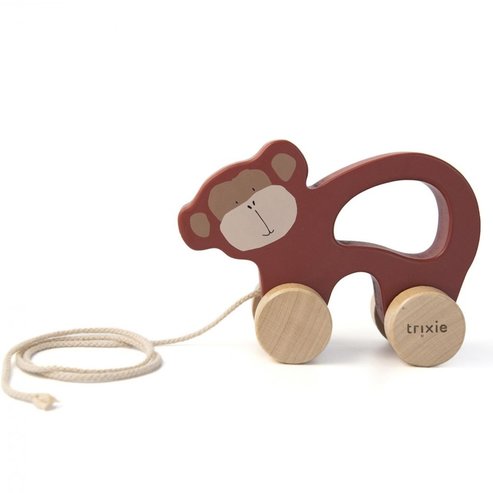 Trixie Wooden Pull Along Toy Код 77510, 1 бр - Mr. Monkey