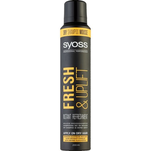 Δώρο Syoss Fresh & Uplift Instant Refreshment Dry Shampoo Mousse Ξηρό Σαμπουάν σε Μορφή Αφρού για Φρεσκάρισμα των Μαλλιών 200ml