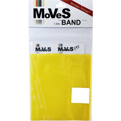 MVS Band Snap - Stop Latex Resistive Exercise Band 1.5m Yellow AC-3121,1 Парче - Меко