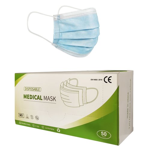 Disposable Medical Mask 3ply 50 парчета