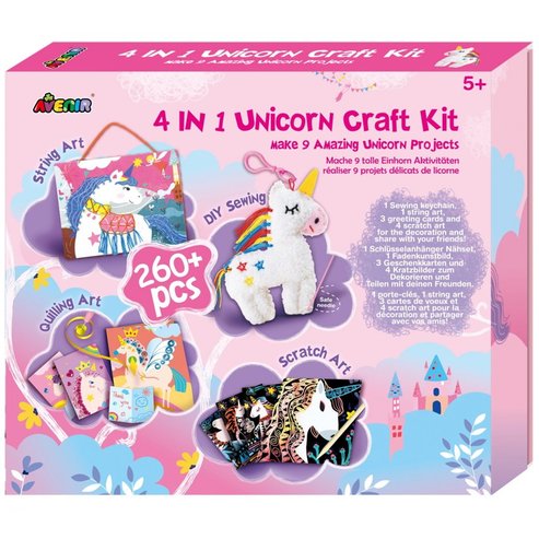 Avenir 4 in 1 Unicorn Craft Kit Code 60734, 1 Piece