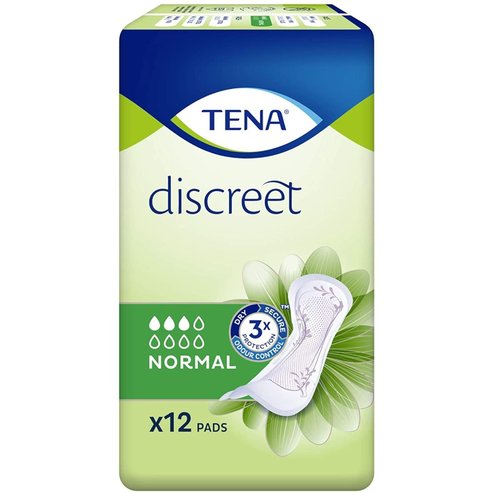 Tena Discreet Normal Салфетка за инконтиненция с нисък поток 12 броя