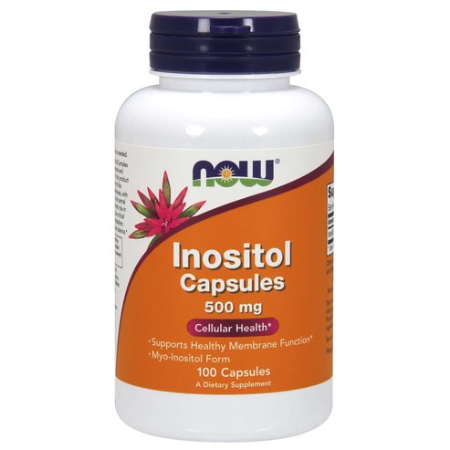 Now Foods Inositol 500mg Хранителна добавка, която допринася за производството на клетъчна енергия 100veg.caps