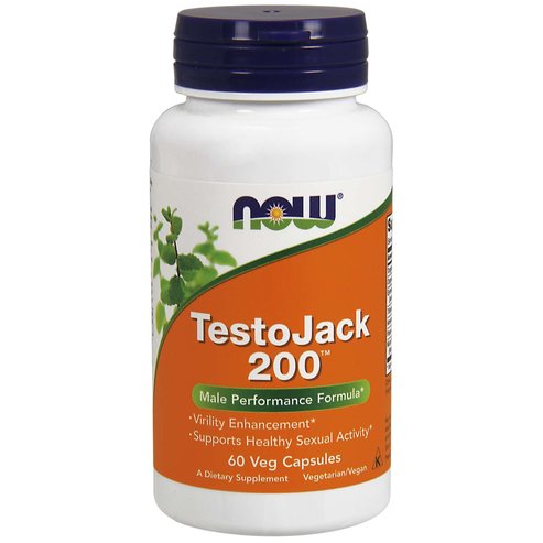 Now Foods Testojack 200, 200mg Хранителна добавка за увеличаване на естествения тестостерон и енергия 60veg.caps