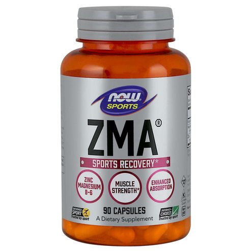 Now Foods ZMA® 800mg Хранителна добавка Идеална формула за възстановяване и регенерация на мускулна тъкан 90caps