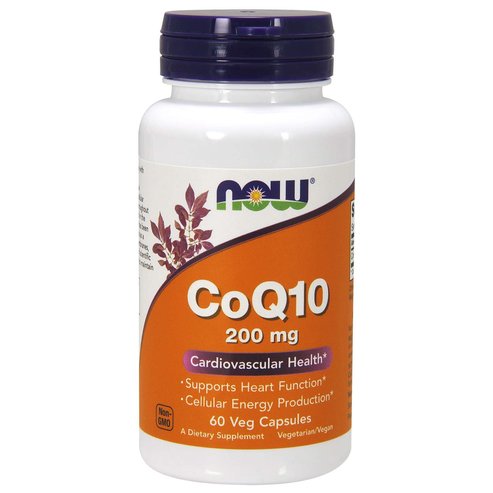Now Foods CoQ10 200mg Хранителна добавка за здрава сърдечно -съдова система с антиоксидантно действие 60veg.caps