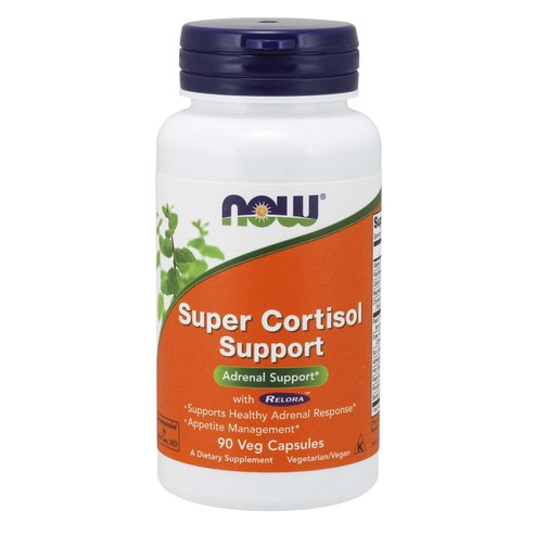 Now Foods Super Cortisol Support with Relora™ Хранителна добавка, която поддържа кортизола на здравословни нива 90 VegCaps