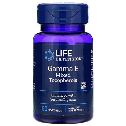 Life Extension Gamma Ε Mixed Tocopherol With Sesame Lignans Хранителна добавка с витамини Ε 60soft.gels