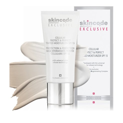 Skincode Cellular Protect & Perfect Tinded Moisturizer Spf15, 30ml