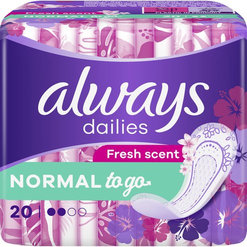 Always Dailies to Go Fresh Scent Normal 20 бр