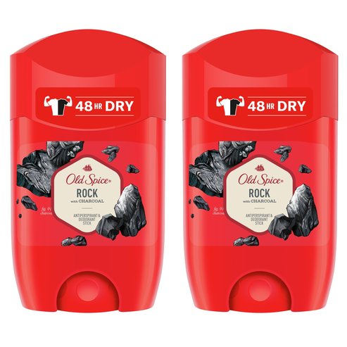 Old Spice Пакетни оферти Rock Antiperspirant & Deodorant Stick 2x50ml 1+1 Подарък