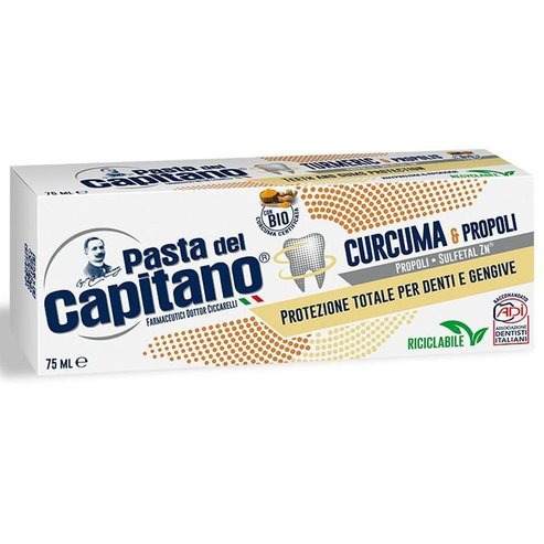 Pasta Del Capitano Curcuma & Propoli Total Protection Паста за зъби с куркума и прополис с противовъзпалителни свойства 75ml