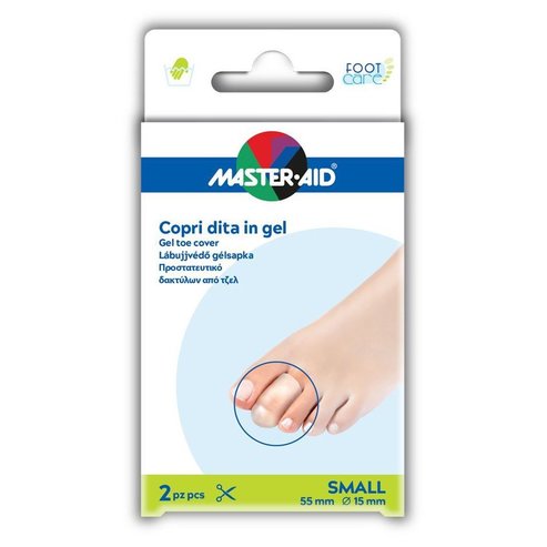 Master Aid Gel Toe Cover Гел протектор за пръсти, размер Small, 2 броя