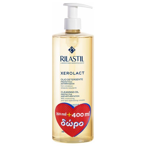 Rilastil Xerolact Protective & Anti-Irritation Cleansing Body Oil 750ml
