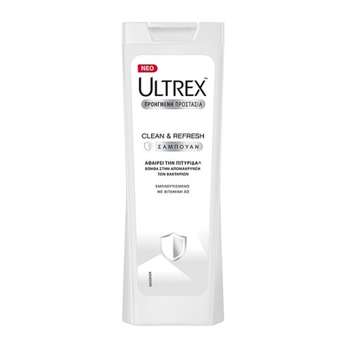 Ultrex Clean & Refresh Обогатен с витамини шампоан, обогатен с витамин Β3, 360ml