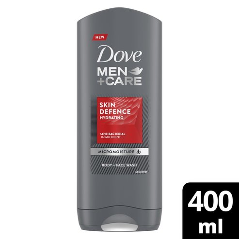 Dove Men & Care Skin Defence Hydrating Shower with Antibacterial Ingredient 400ml