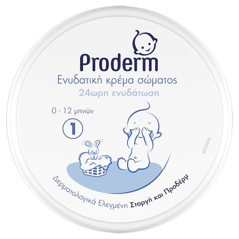 Proderm Хидратиращ крем за тяло за бебета 0-12 месеца 200ml