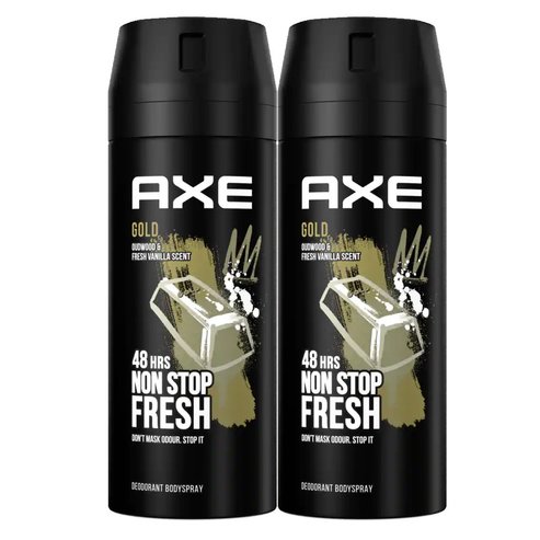 Axe PROMO PACK Gold 48h Non Stop Fresh Deo Body Spray 2x150ml