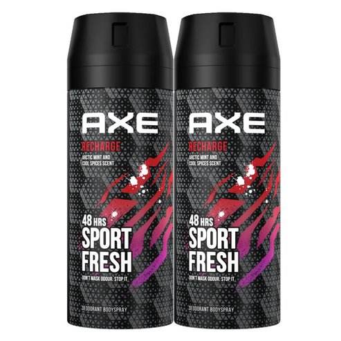 Axe PROMO PACK Recharge 48h Sports Fresh Deodorant Body Spray 2x150ml