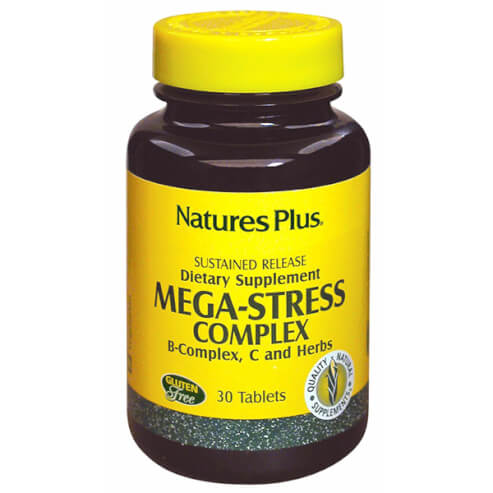 Natures Plus Mega Stress Complex Силна формула против тревожност 30tabs