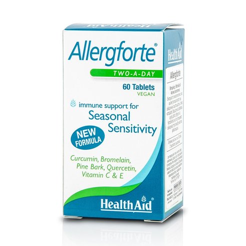 Health Aid Allergforte Природни антихистамини срещу алергии с противовъзпалителни свойства 60таблетки