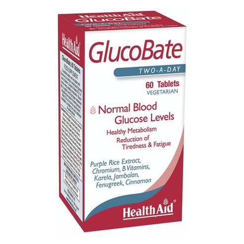 Health Aid GlucoBate Билкова Формула за диабета 60 таблетки
