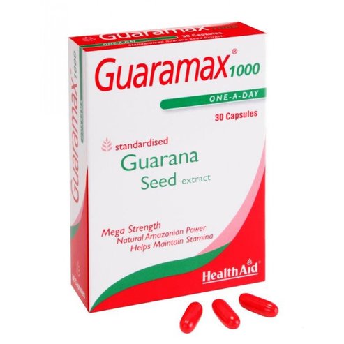 Health Aid Guaramax 1000 30 капсули Гуарана