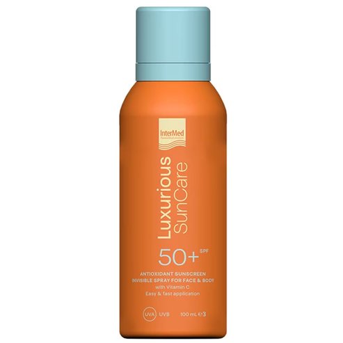 Luxurious Suncare Antioxidant Sunscreen Invisible Spray for Face & Body Spf50+, 100ml