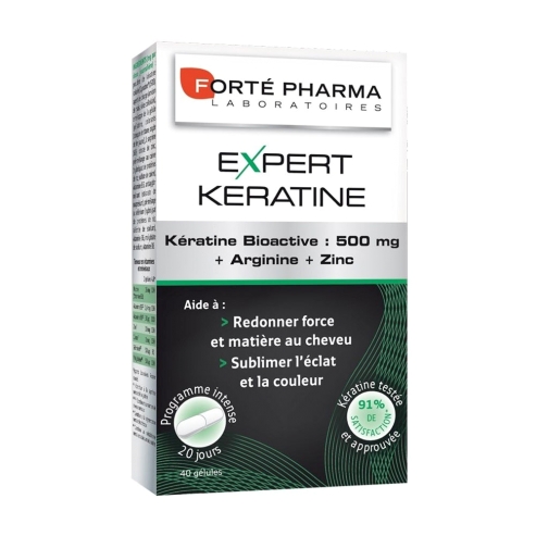 Forte Pharma Expert Keratine 500 mg за крехките чуплива коса безжизнена 40 капсули