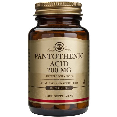 Solgar Pantothenic Acid 550mg Tabs