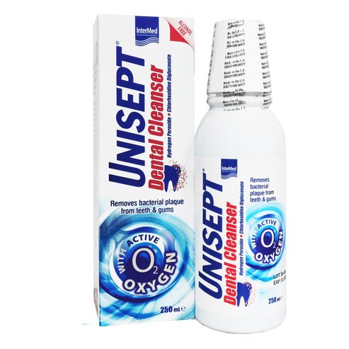 Intermed Unisept Dental Cleanser Вода за уста за Всекидневно подобряване на здравето на устата 250ml