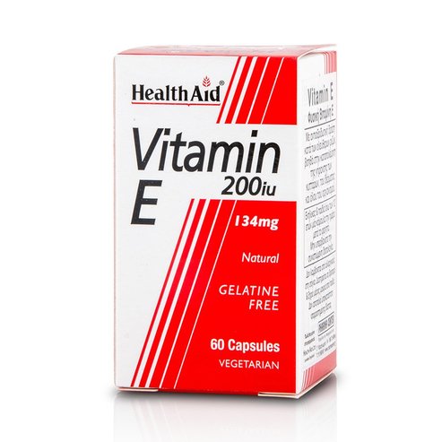 Health Aid Витамин  E 200Iu  Натурален Активен Антиоксидант 60 таблетки