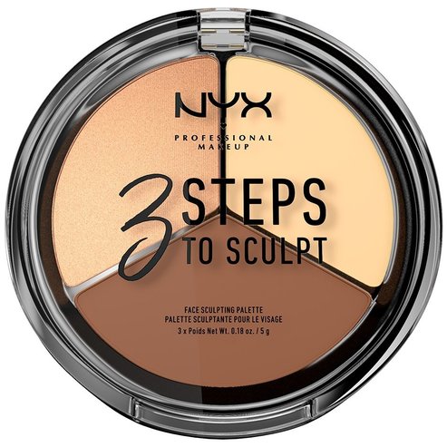 Nyx 3 Steps to Sculpt Face Sculpting Palette 5gr - Light