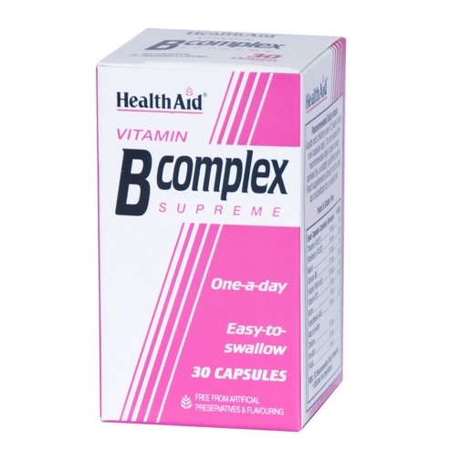 Health Aid B Complex SupremeКомплекс от витамини Β  30 капсули