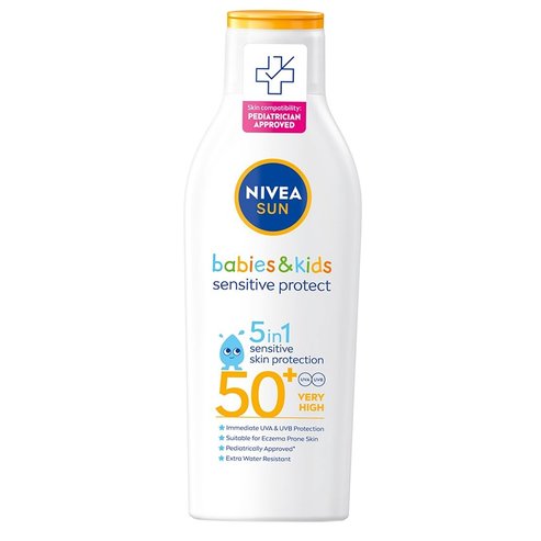 Nivea Sun Babies & Kids Sensitive Protective 5 in 1 Spf50+ 200ml