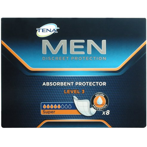 Tena Men Super Absorbent Protector Level 3 Защита за мъже с умерена инконтиненция 8бр