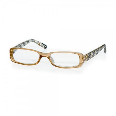 Eyelead Унисекс прозрачни карирани очила за четене, с костна рамка E127