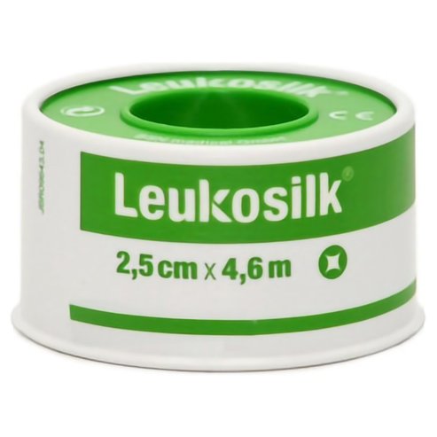 Leukosilk Самозалепваща се хипоалергенна бандажна лента 2.5cm x 4.6m