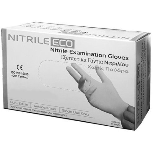 Nitrile Eco Examination Gloves Powder Free в черен цвят 100 бр