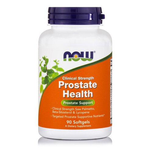 Now Foods Prostate Health Clinical Strength Хранителна добавка за защита на хиперплазия на простатата 90 Softgels