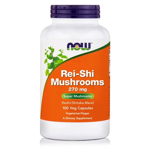 Now Foods Rei-Shi Mushrooms 270mg Хранителна добавка, която повишава нормалната имунна реакция на организма 100caps