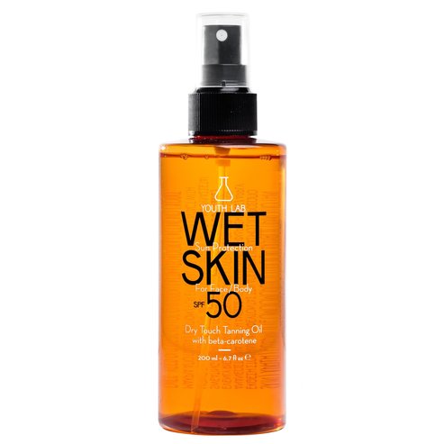 Youth Lab Wet Skin Face/Body Spf50 Dry Tanning Oil Много високо защитено слънцезащитно масло със слънчев активатор 200мл